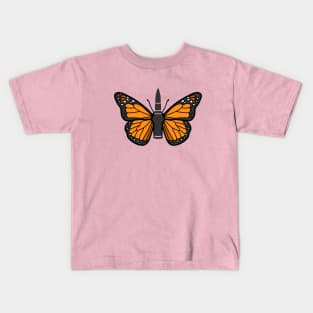 Bullet with Butterfly Wings Kids T-Shirt